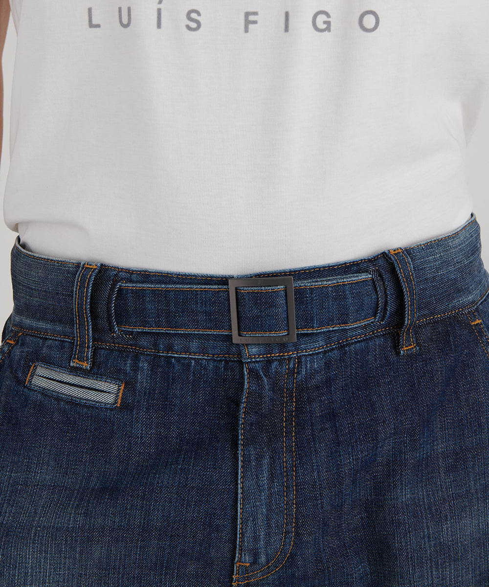 Jeans with inside belt