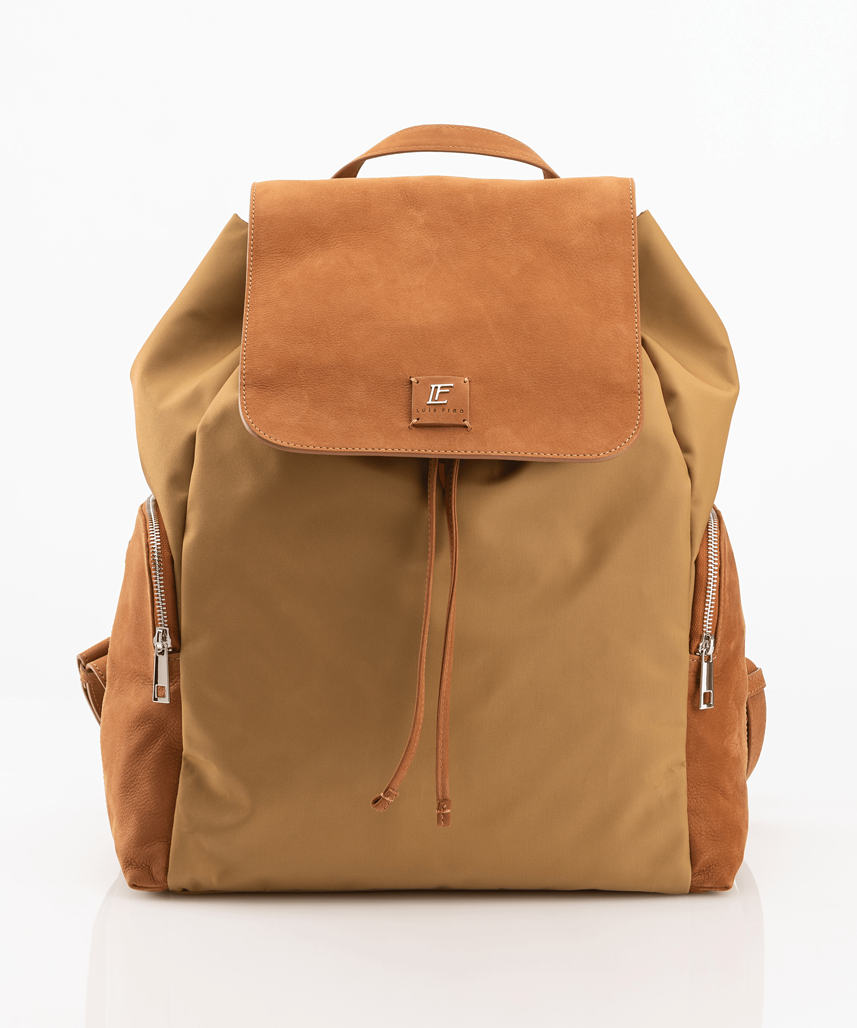 Backpack cognac Luis Figo Brand