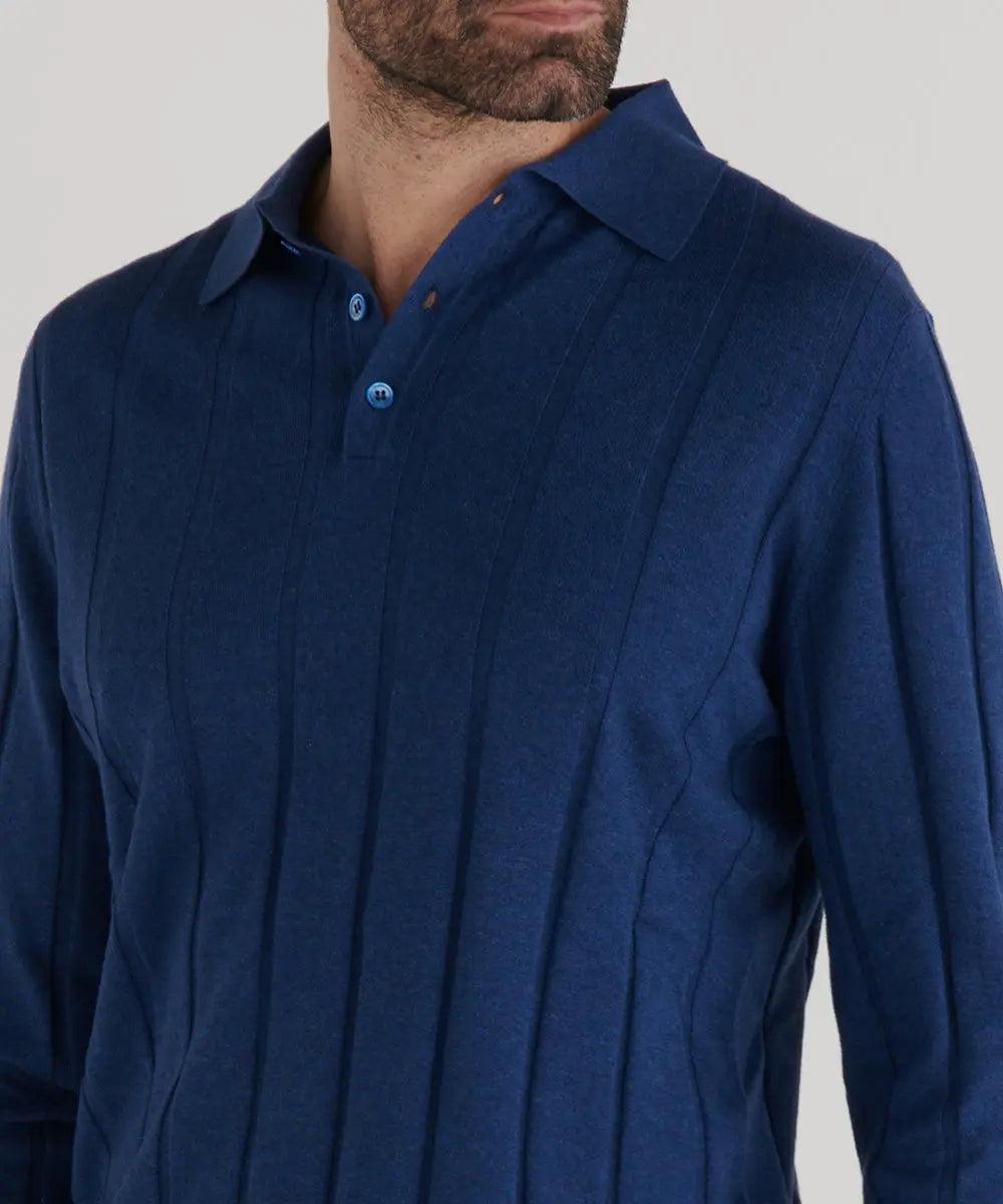 Cashmere Polo Blu - Luís Figo