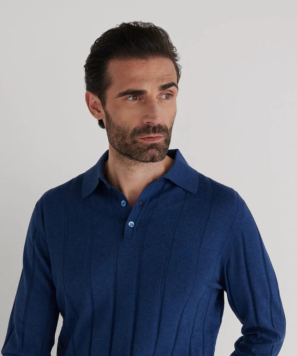 Cashmere Polo Blu - Luís Figo