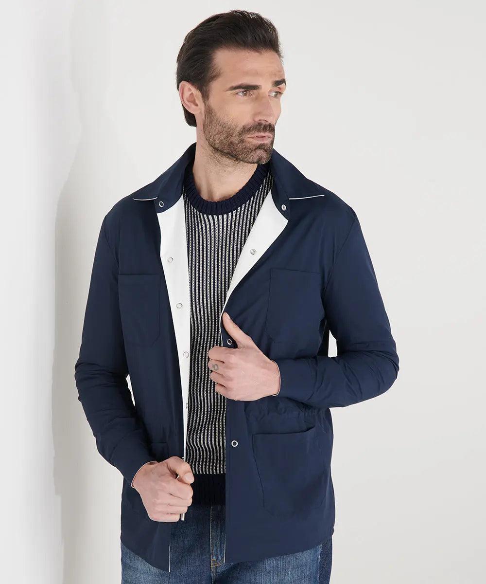 Reversible jacket blu - Luís Figo