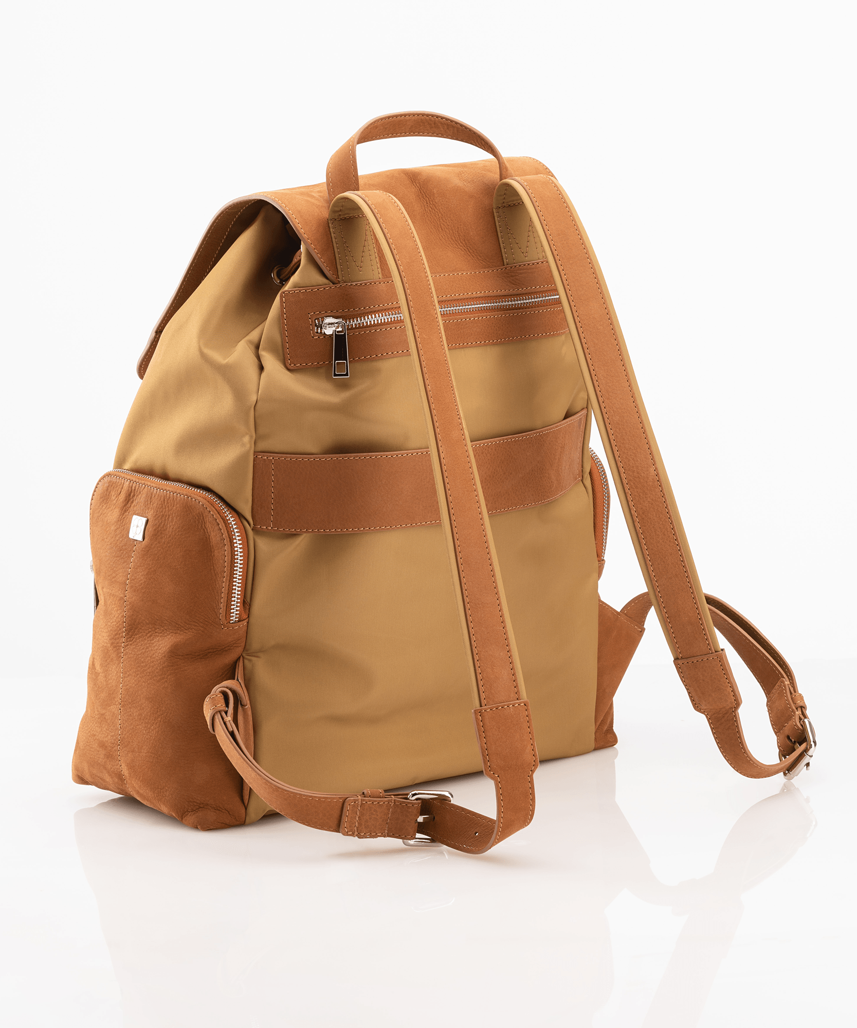 Backpack cognac Luis Figo Brand